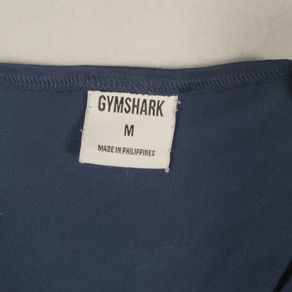 Gymshark Arrival Tank Top Men M Navy Blue Solid Slim Fit Polyester Activewear